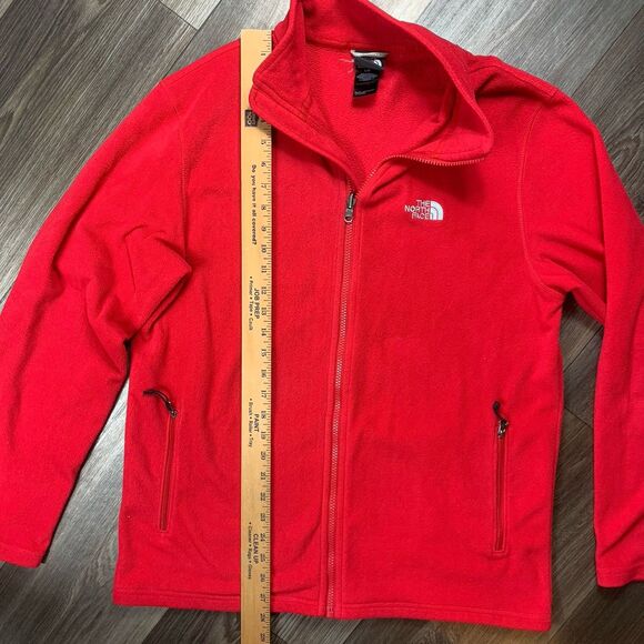 The North Face Fleece Jacket Mens Large Red Full Zip - Picture 4 of 7